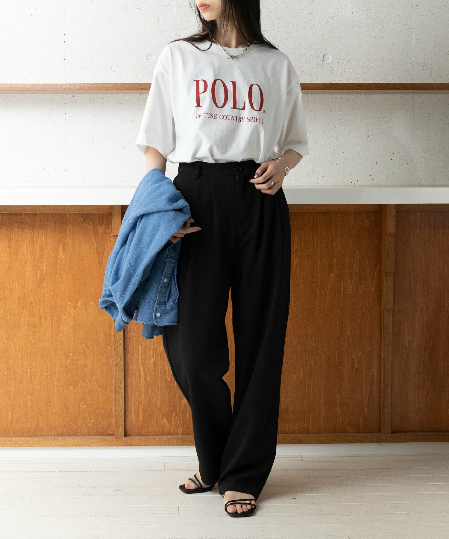 POLO BCS/oversize print Tee　24SS　母の日　ギフト　ユニセックス　